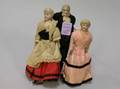 Three Small Bisque Head Dolls