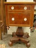 Empire Inlaid Mahogany TwoDrawer Stand