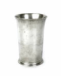 New York pewter beaker ca 1840