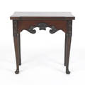 George II mahogany game table ca 1745