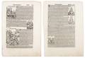 Two 15th C Nuremberg Chronicle Manuscript Sheets