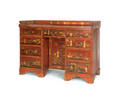 Chinoiserie decorated export kneehole desk
