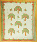 Pieced tree pattern quilt