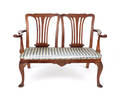 Irish mahogany settee
