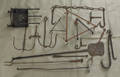 Group of 18th and 19th c wrought iron hearth equipment