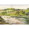 William J Schaldach American b 1896 The Swimmin Hole White River VT
