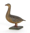 Pennsylvania carved and painted miniature goose figure