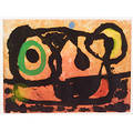 Joan Miro Spanish 18931983 Tete au Soleil Couchant
