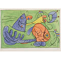 Joan Miro Spanish 18931983Plate Twelve from UBU ROI