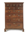 Pennsylvania Chippendale walnut tall chest ca 1765
