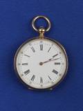 Ladys 18kt Gold Open Face Pocket Watch
