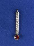 Ruby and Diamond Pendant