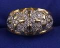 18kt Gold and Pave Diamond Ring