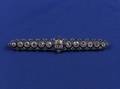 Edwardian Platinum Diamond and Demantoid Garnet Bar Pin