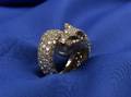 18kt Gold and Diamond Panther Ring