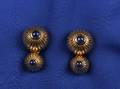 18kt Gold and Sapphire Cufflinks