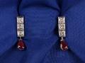 Ruby and Diamond Earpendants