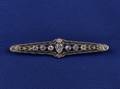 Art Deco Platinum and Diamond Bar Pin