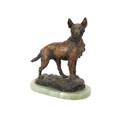 Thomas Cartier bronze of an Alsatian