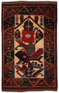 Hand Woven Baluchi Area Rug 2 10 x 4 6
