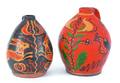 Two contemporary Shooner redware crocks