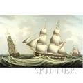 Robert Salmon ScottishAmerican 17751844 The Snow Sophia off Greenock
