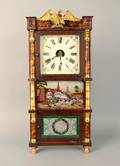 Empire triple decker mantel clock by Birge