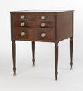 New York Sheraton mahogany work table ca 1810
