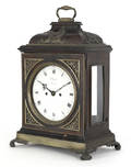 George III mahogany bracket clock made by Ellicott London late 18th c
