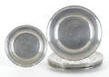 Eight Philadelphia Pennsylvania pewter plates ca 1790