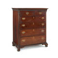 Pennsylvania Chippendale walnut chest of drawers