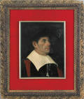 Continental oil on canvas portrait of a gentleman