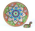 Russian silver enamel dish