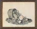 Pencil and watercolor still life late 19th c