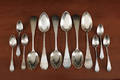 Set of twelve Reading Pennsylvania silver spoons dated