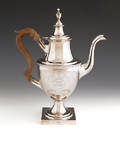 Philadelphia silver coffee pot ca 1795