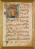 Two vellum manuscript pages