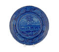 Historical blue Staffordshire plate 19th c