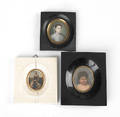Three miniature portraits