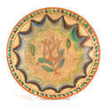 IS Stahl redware plate dated