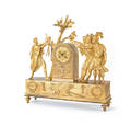 French ormolu shelf clock