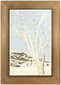 Ted Colyer Winter View wTree Signed Woodblock