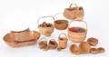 Collection of contemporary miniature baskets