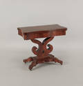 Empire mahogany card table