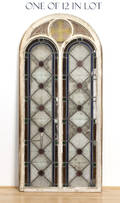 Set of twelve stained glass windows