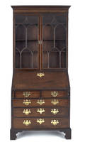 George III mahogany twopart secretary ca 1770