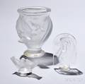 Lalique Bird Vase and Two Sculptures