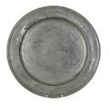 Philadelphia pewter charger ca 1805
