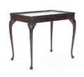 Queen Anne mahogany tray top tea table ca 1760