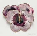 David Anderson Pansy Pin